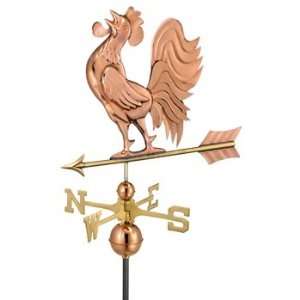  Crowing Rooster Weathervane  Polished Copper (Figure Only 