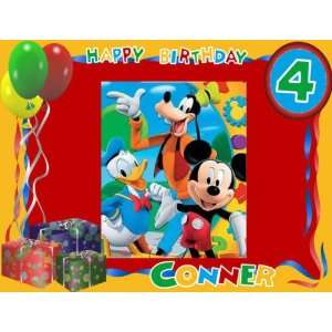 Mickey Clubhouse edible cake image party topper 