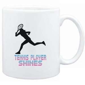    Mug White  Tennis Player shines  Sports