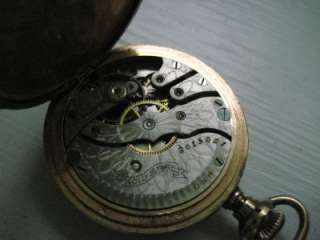 Antique Ladies Hampden Pocket Watch Molly Stark Gold F.  