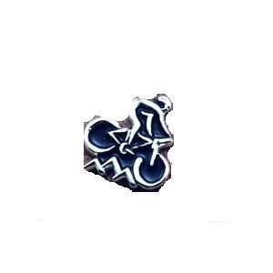  Small Mens Mountain Bike Pin in Sterling Silver Sports 