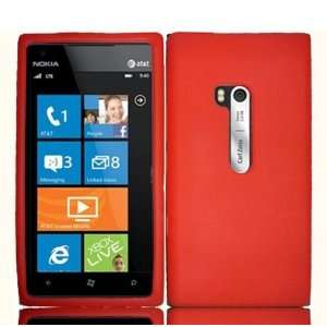  Bundle Accessory for AT&T Nokia Lumia 900 4G Windows   Red 
