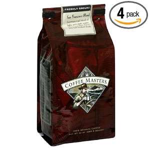 Coffee Masters Gourmet Coffee, San Francisco Blend, Ground, 12 Ounce 