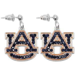 NCAA Auburn Tigers Rhinestone Logo Dangle Earrings Sports 