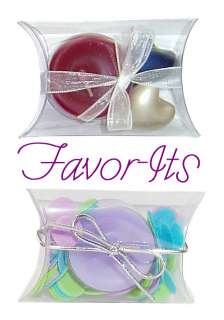 50 Clear Favor PIllow Boxes Wedding Party Decorations  