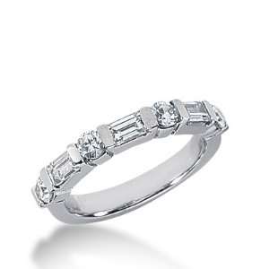  0.95 Ct Diamond Wedding Band Ring Baguette Channel 14k 