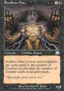 MTG Onslaught Soulless One x1 NM M Free Unc  