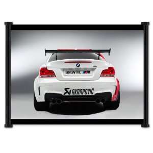  BMW 1M Exotic Sports Car Fabric Wall Scroll Poster (21x16) Inches 