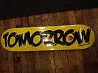 New Tomorrow Skateboard Skate Deck 7.75 Yellow Made in USA 7 ply