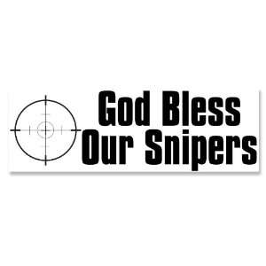  God Bless Our Snipers Scope Bumper Sticker Everything 
