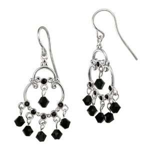   and Black Crystallized Swarovski Elements Chandelier Earrings Jewelry