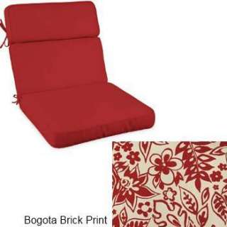 Outdoor High Back Seat Cushion Bogota Brick 361638  