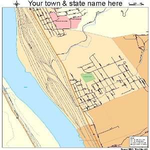  Street & Road Map of Conway, Pennsylvania PA   Printed 