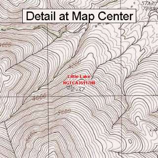 USGS Topographic Quadrangle Map   Little Lake, California (Folded 