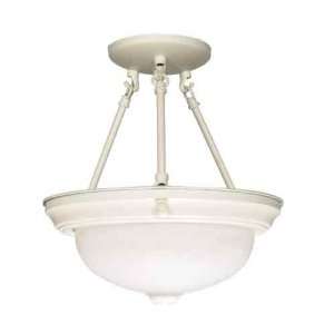  Nuvo 60/224 2 Light Textured White Close to Ceiling
