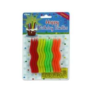  Spiral Birthday Candles Case Pack 72