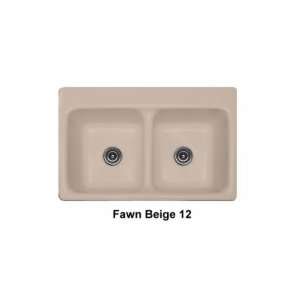   Advantage 3.2 Double Bowl Kitchen Sink with Single Faucet Hole 27 1 12
