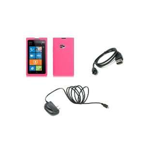  Nokia Lumia 900 (AT&T) Premium Combo Pack   Pink Silicone 