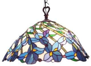 With its delicate charm and grace, this lovely hanging stained glass 