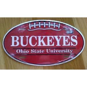  Ohio State Football Shape License Plate,L12xH7 Everything 