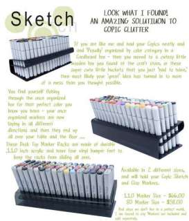   RACK 80 for COPIC SKETCH & TRIART Markers   HOLDS 80 MARKERS  