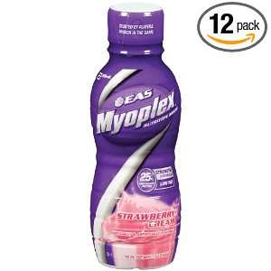 Myoplex Strawberry Cream, 14 Ounce (Pack of 12)  Grocery 