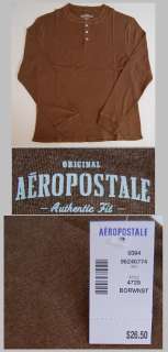 Genuine Aeropostale Henley Rugby Shirts in 4 Colors .