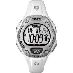 Timex Womens Sport Ironman White and Silver Mid size 30 lap Watch 