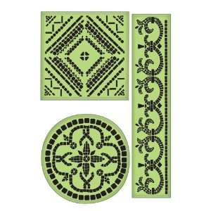  Inkadinkaclings Rubber Stamps That Cling, Large Mosaics 