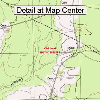   Map   Old Ford, North Carolina (Folded/Waterproof)