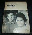Playbill/Showb​ill/Movie TWO WOMEN Sophia Loren, 1961