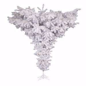   102 White Upside Down 650 Clear Lights Christmas Tree (A805681