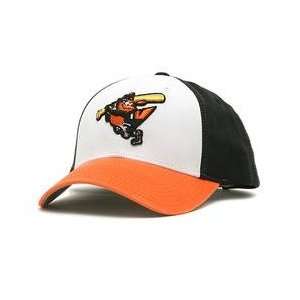 Baltimore Orioles Retro Logo Pastime Cap   White/Black/Orange 