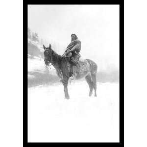   printed on 12 x 18 stock. Native American in Snow