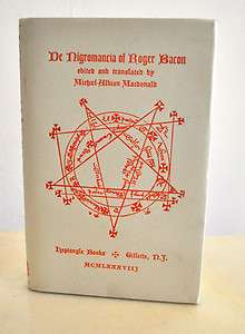 NIGROMANCIA of Roger Bacon Heptangle Black Magic Necromancy Sorcery 