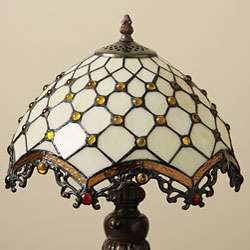 Tiffany style Jewel Roman Table Lamp  