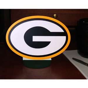 Green Bay Packers Desk Display of Logo Art with Stand  