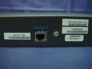 Cisco Catalyst 3500 Series XL Inline Power 24 Port Switch WS C3524 PWR 