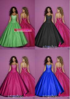 Stock Red Hot Pink/Purple/Royal Blue 2012 Ball Prom Dresses Size6 8 