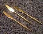 florentine gold electroplated place knives expedited shipping 