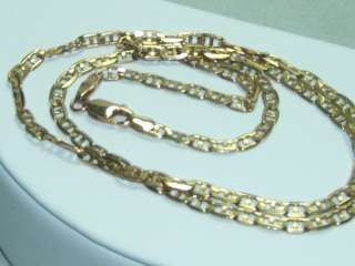 10K Solid Gold Gucci Marine Link Necklace 6.8 grams  