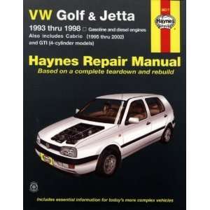  VW Golf & Jetta 1993 thru 1998 (Haynes Repair Manual 