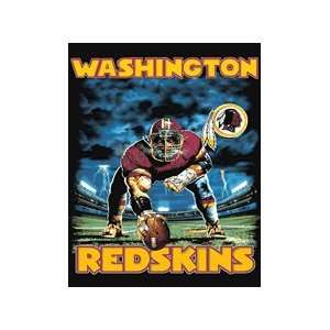   Washington Redskins 3 Point Stance Afghan Blanket