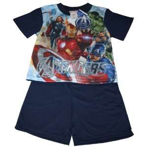   Incredible Hulk Iron Man Sleepwear Set Toddler Size 8 