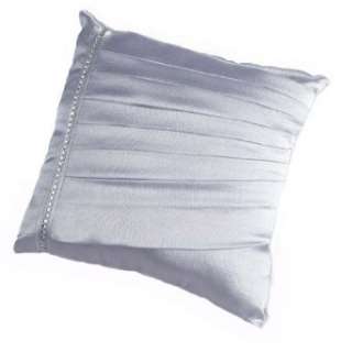   Wilton Silver Metallic Ring Bearer Pillow with Rhinestones Clothing