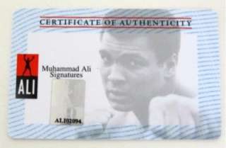 Muhammad Ali Autographed White Everlast Trunks OA/Ali  