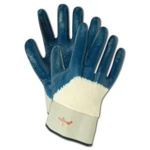 Magid MultiMaster 1591P Jersey Glove, Blue Nitrile Palm Coating 