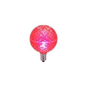  Club Pack of 25 Pink LED G50 Christmas Replacement Bulbs 