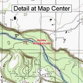USGS Topographic Quadrangle Map   Buckley, Washington (Folded 