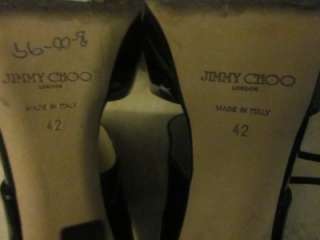 Jimmy Choo Private Cuff Patent Leather Sandal 42  